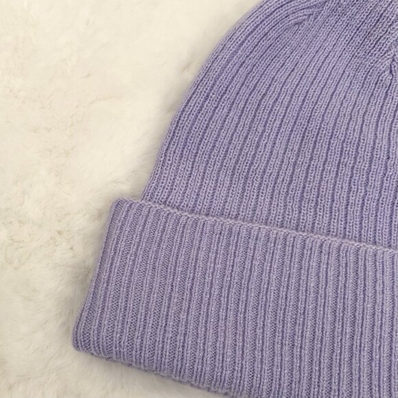 Aritzia Purple Ribbed Toque - Picture 2 of 3